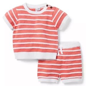 Janie & Jack - Baby Striped Sweater Set - Like New